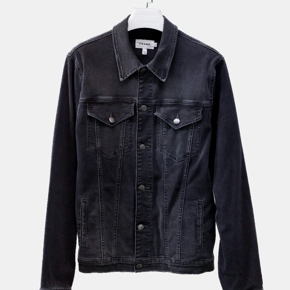 Frame Grey Denim Jacket - Picture 1 of 14